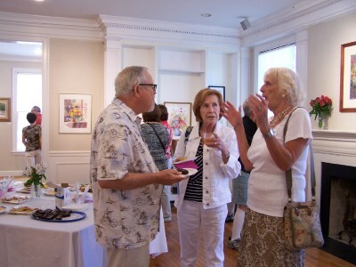 Some of our members enjoying the refreshments - left to right - Len Jacob, Rosemary Jacob and Kathy Lawrence.